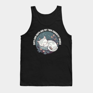 Cats and Naps T-Shirt: Featuring a Cute Sleeping Cat Tank Top